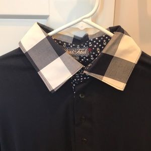 Alial Fital Custom Polo Used. Navy/White